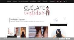 Desktop Screenshot of cuelateenmivestidor.com